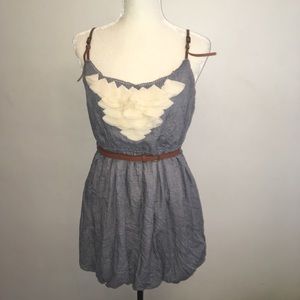 Chambray belted bubble Dress